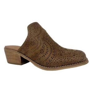 VERY G Women's Queen Tan Mules Shoes